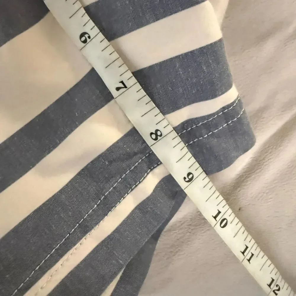 J. Crew Men's Pink, White & Gray Striped Swim Shorts